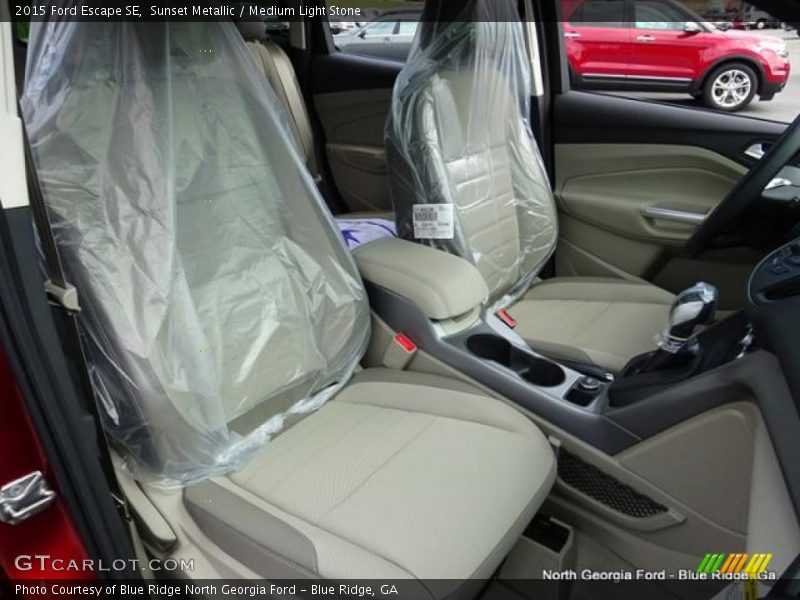 Sunset Metallic / Medium Light Stone 2015 Ford Escape SE