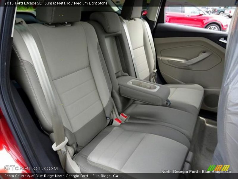 Sunset Metallic / Medium Light Stone 2015 Ford Escape SE