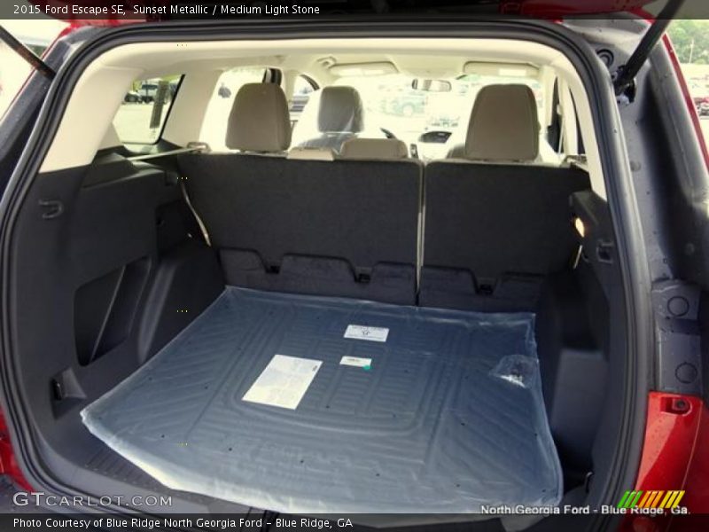 Sunset Metallic / Medium Light Stone 2015 Ford Escape SE