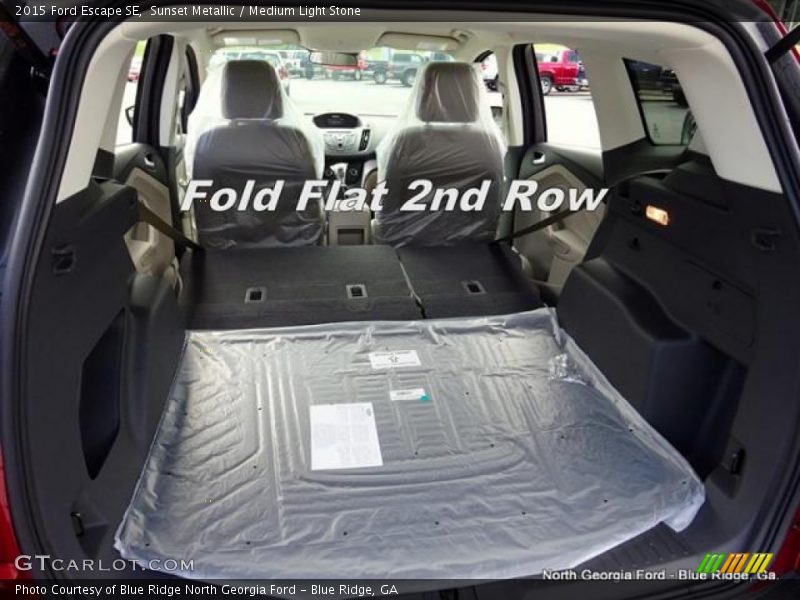 Sunset Metallic / Medium Light Stone 2015 Ford Escape SE