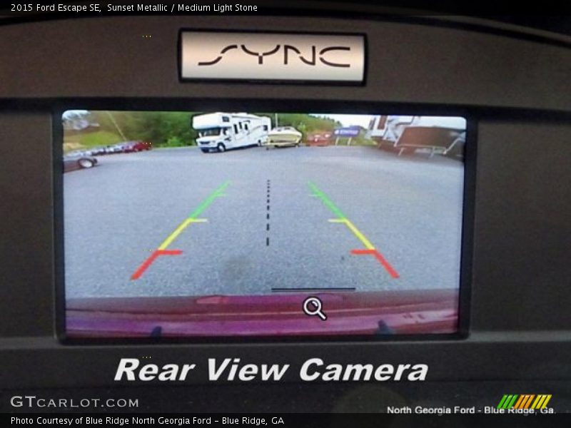 Sunset Metallic / Medium Light Stone 2015 Ford Escape SE