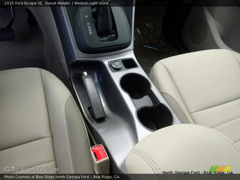 Sunset Metallic / Medium Light Stone 2015 Ford Escape SE