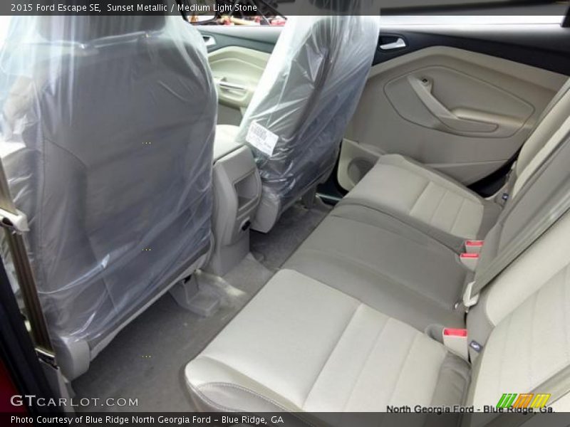 Sunset Metallic / Medium Light Stone 2015 Ford Escape SE