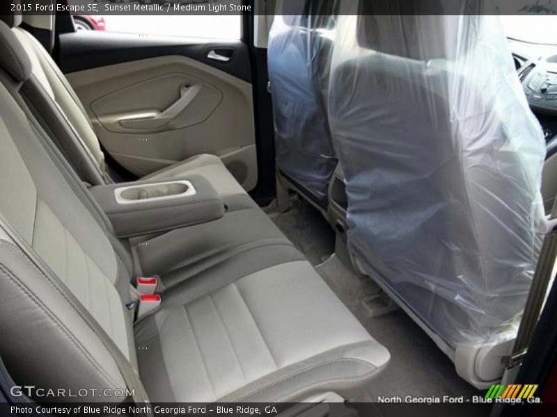 Sunset Metallic / Medium Light Stone 2015 Ford Escape SE