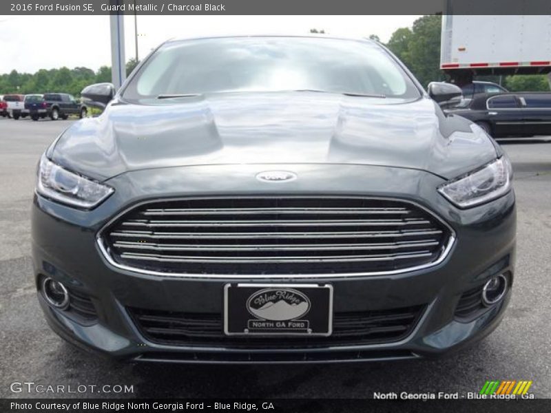 Guard Metallic / Charcoal Black 2016 Ford Fusion SE