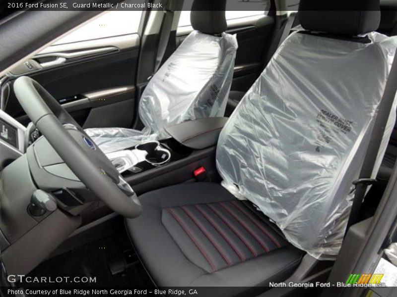 Guard Metallic / Charcoal Black 2016 Ford Fusion SE