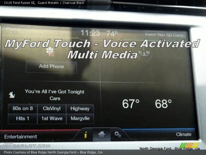 Guard Metallic / Charcoal Black 2016 Ford Fusion SE