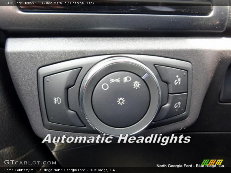 Guard Metallic / Charcoal Black 2016 Ford Fusion SE