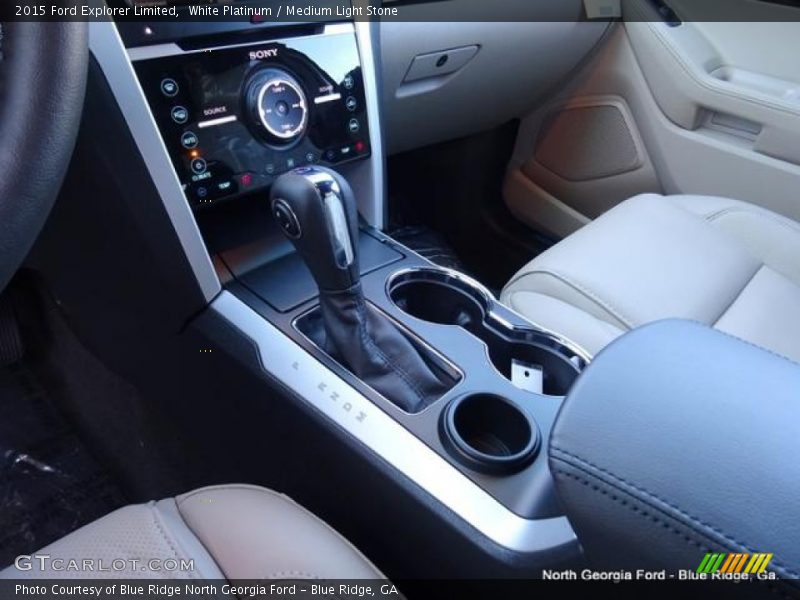 White Platinum / Medium Light Stone 2015 Ford Explorer Limited