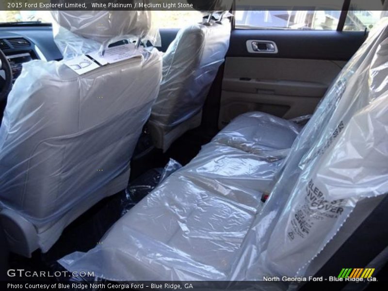 White Platinum / Medium Light Stone 2015 Ford Explorer Limited