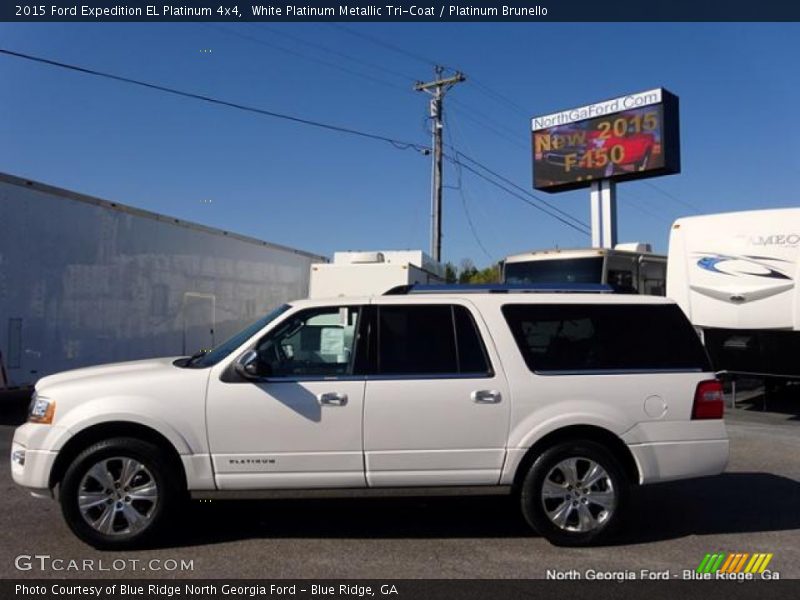 White Platinum Metallic Tri-Coat / Platinum Brunello 2015 Ford Expedition EL Platinum 4x4