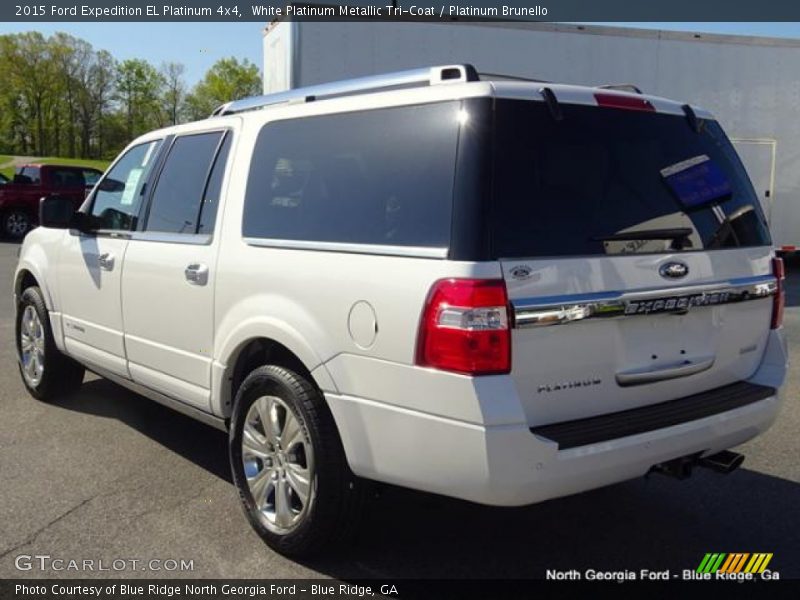 White Platinum Metallic Tri-Coat / Platinum Brunello 2015 Ford Expedition EL Platinum 4x4