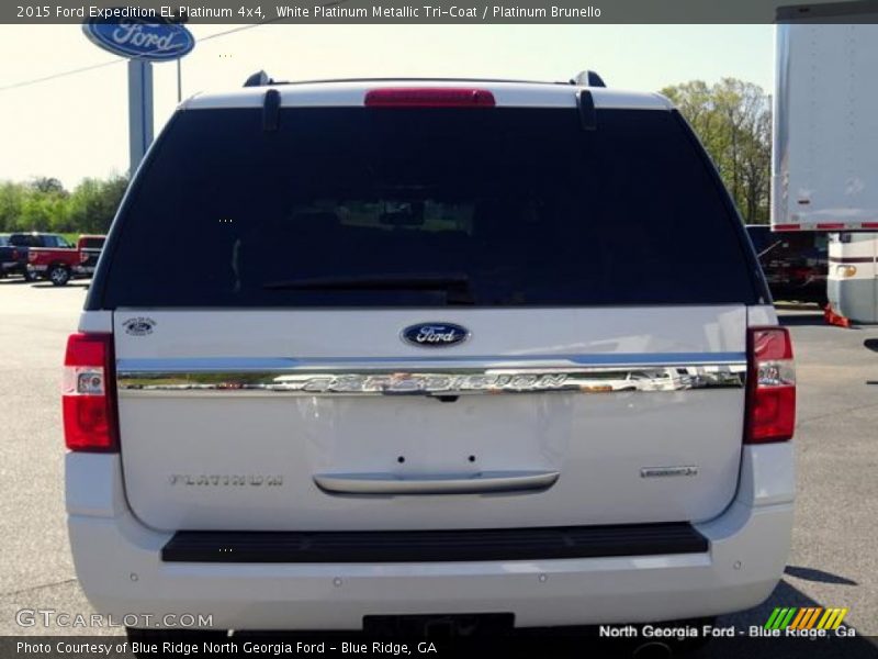 White Platinum Metallic Tri-Coat / Platinum Brunello 2015 Ford Expedition EL Platinum 4x4