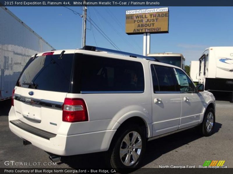 White Platinum Metallic Tri-Coat / Platinum Brunello 2015 Ford Expedition EL Platinum 4x4