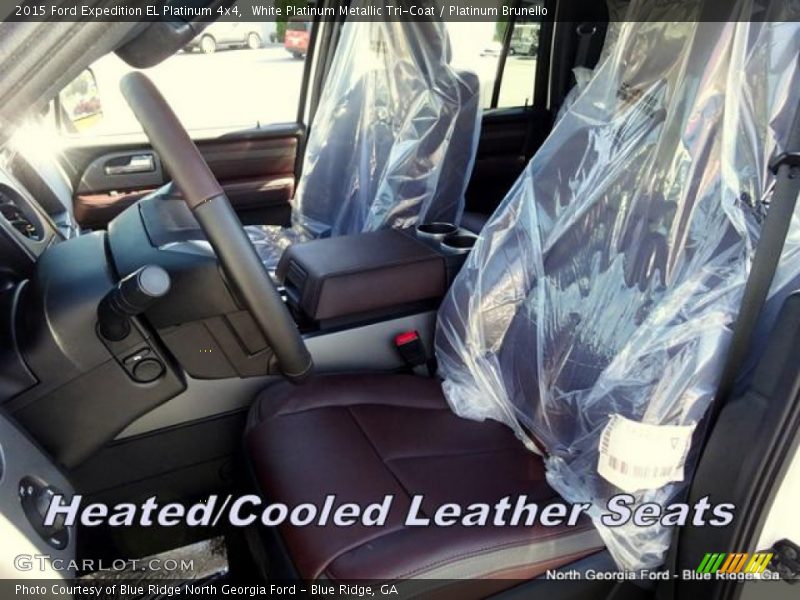 White Platinum Metallic Tri-Coat / Platinum Brunello 2015 Ford Expedition EL Platinum 4x4