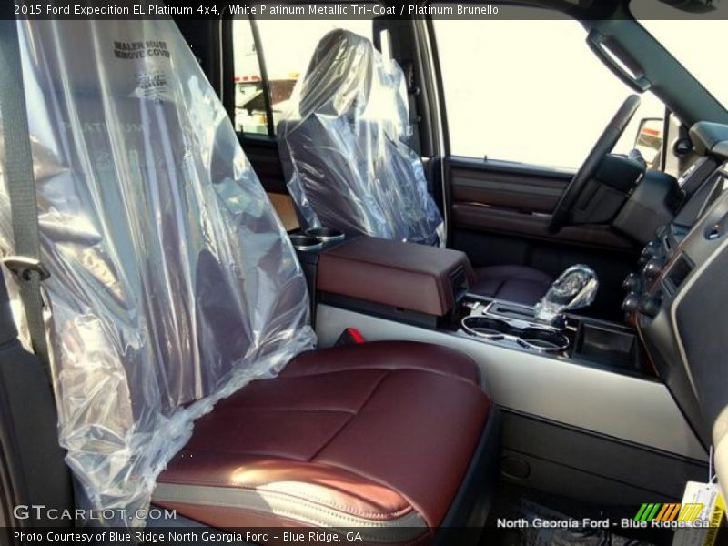 White Platinum Metallic Tri-Coat / Platinum Brunello 2015 Ford Expedition EL Platinum 4x4