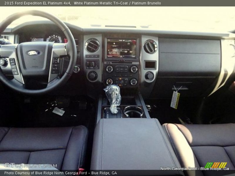 White Platinum Metallic Tri-Coat / Platinum Brunello 2015 Ford Expedition EL Platinum 4x4
