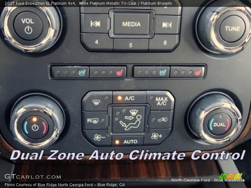 White Platinum Metallic Tri-Coat / Platinum Brunello 2015 Ford Expedition EL Platinum 4x4