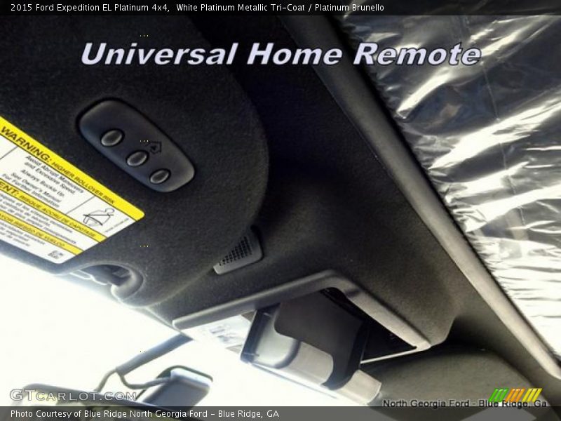 White Platinum Metallic Tri-Coat / Platinum Brunello 2015 Ford Expedition EL Platinum 4x4