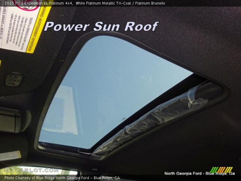 White Platinum Metallic Tri-Coat / Platinum Brunello 2015 Ford Expedition EL Platinum 4x4
