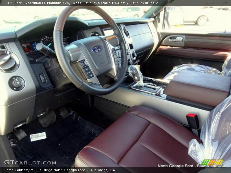 White Platinum Metallic Tri-Coat / Platinum Brunello 2015 Ford Expedition EL Platinum 4x4