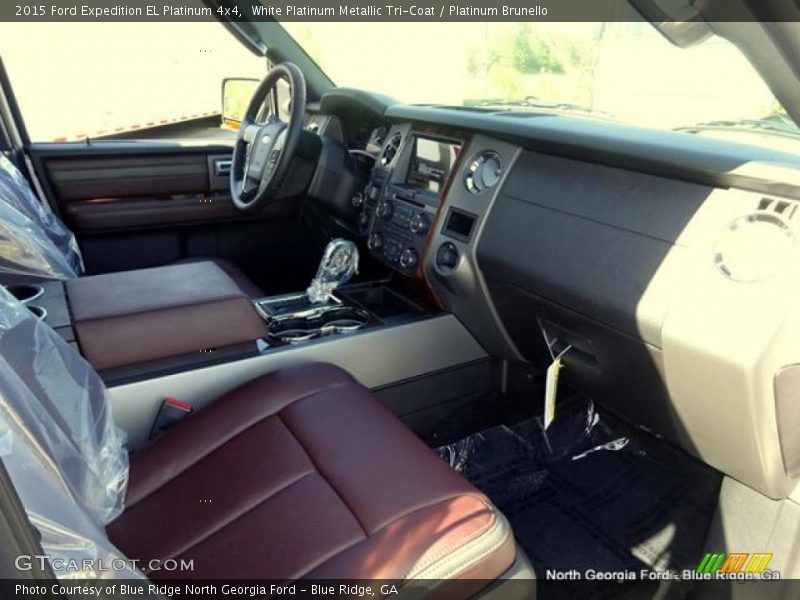 White Platinum Metallic Tri-Coat / Platinum Brunello 2015 Ford Expedition EL Platinum 4x4