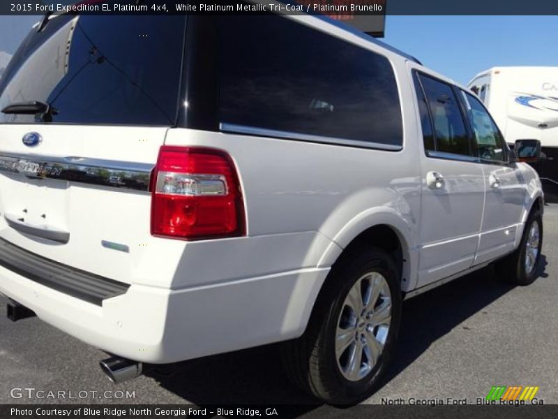 White Platinum Metallic Tri-Coat / Platinum Brunello 2015 Ford Expedition EL Platinum 4x4