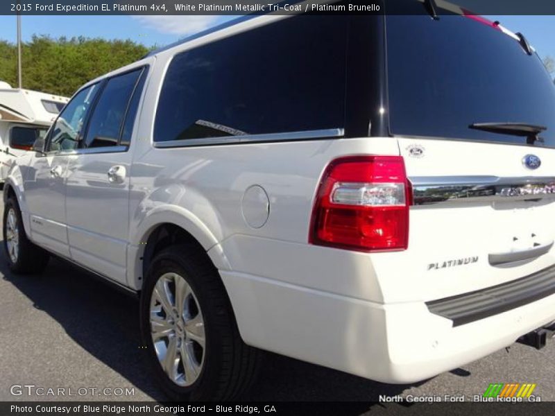 White Platinum Metallic Tri-Coat / Platinum Brunello 2015 Ford Expedition EL Platinum 4x4