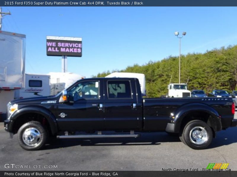 Tuxedo Black / Black 2015 Ford F350 Super Duty Platinum Crew Cab 4x4 DRW