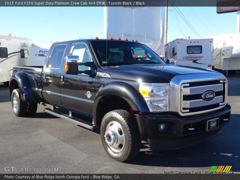 Tuxedo Black / Black 2015 Ford F350 Super Duty Platinum Crew Cab 4x4 DRW
