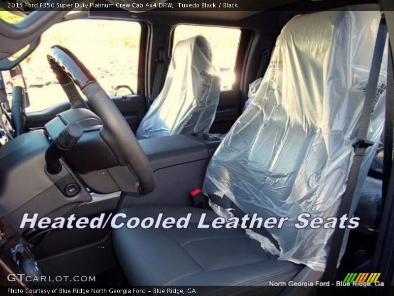 Tuxedo Black / Black 2015 Ford F350 Super Duty Platinum Crew Cab 4x4 DRW