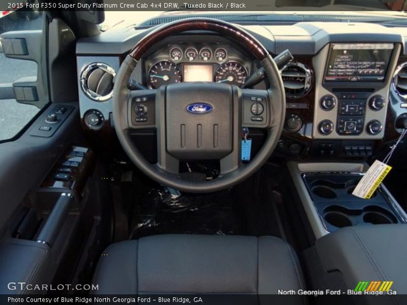 Tuxedo Black / Black 2015 Ford F350 Super Duty Platinum Crew Cab 4x4 DRW
