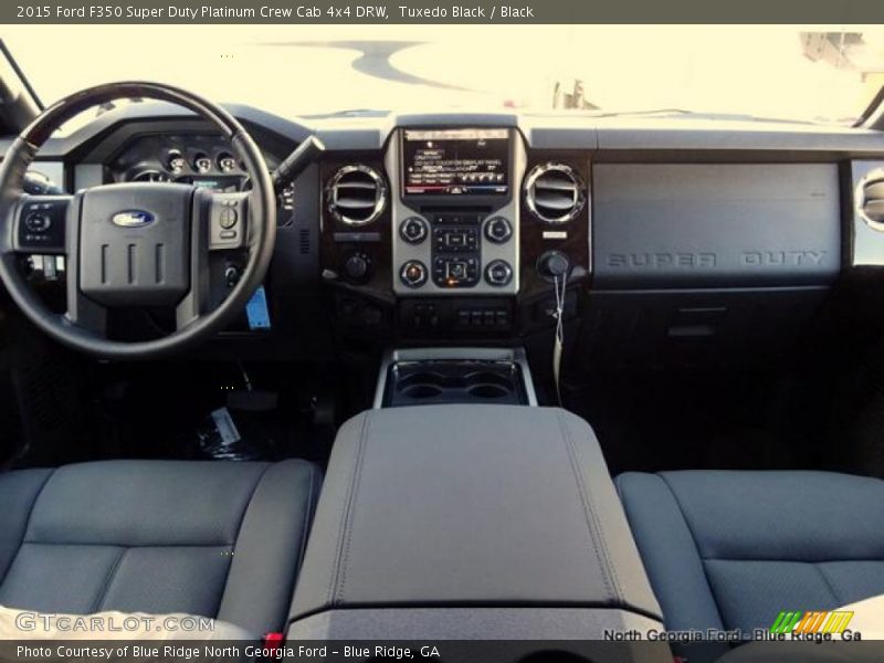 Tuxedo Black / Black 2015 Ford F350 Super Duty Platinum Crew Cab 4x4 DRW