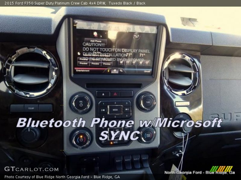 Tuxedo Black / Black 2015 Ford F350 Super Duty Platinum Crew Cab 4x4 DRW