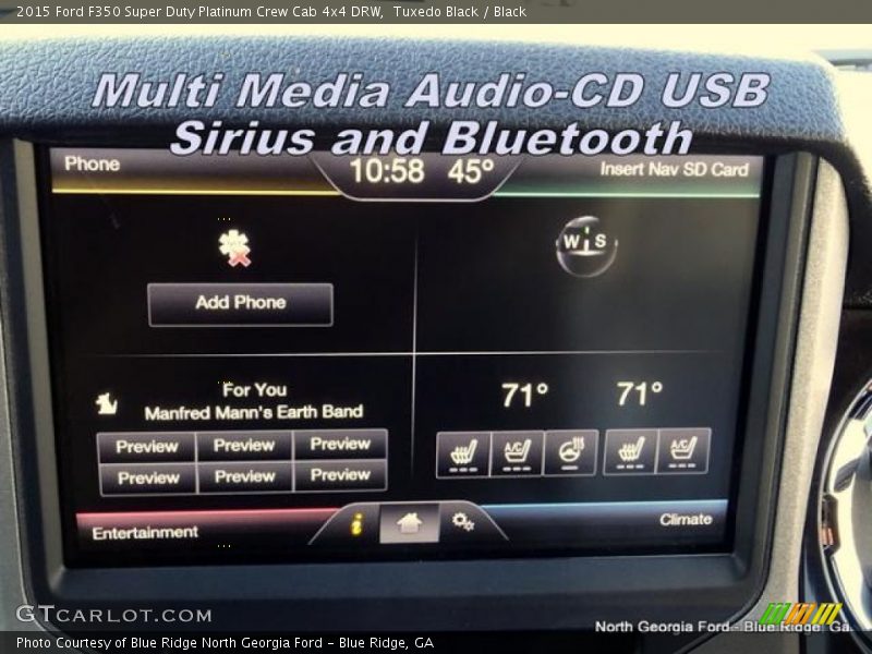 Tuxedo Black / Black 2015 Ford F350 Super Duty Platinum Crew Cab 4x4 DRW