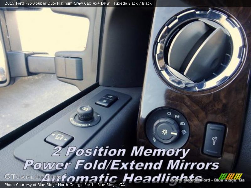 Tuxedo Black / Black 2015 Ford F350 Super Duty Platinum Crew Cab 4x4 DRW
