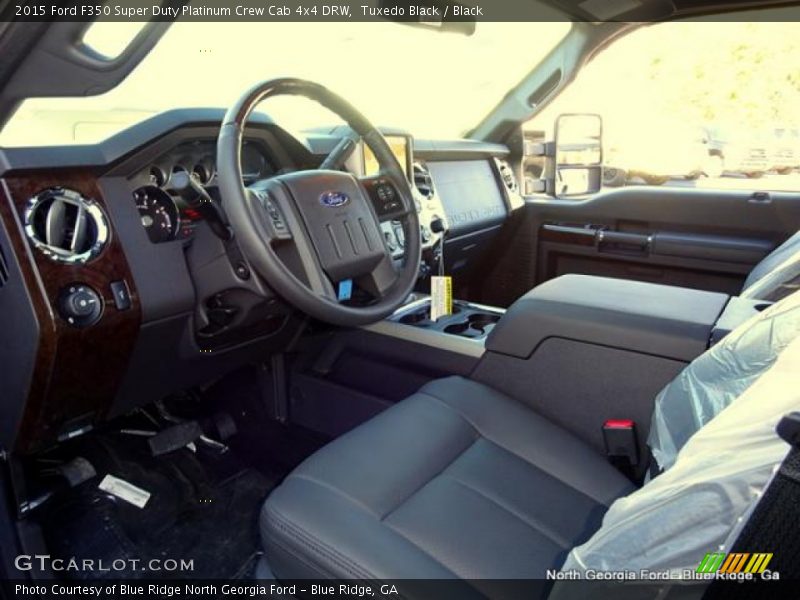 Tuxedo Black / Black 2015 Ford F350 Super Duty Platinum Crew Cab 4x4 DRW