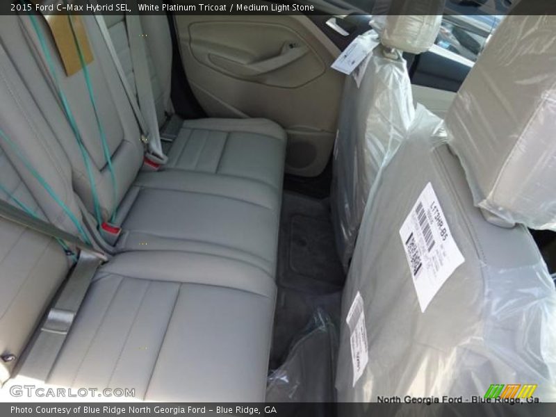 White Platinum Tricoat / Medium Light Stone 2015 Ford C-Max Hybrid SEL