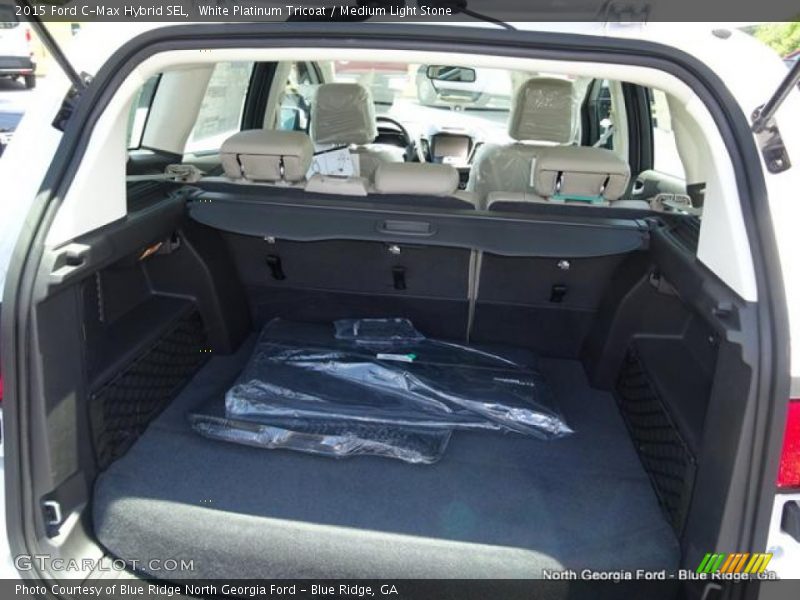 White Platinum Tricoat / Medium Light Stone 2015 Ford C-Max Hybrid SEL