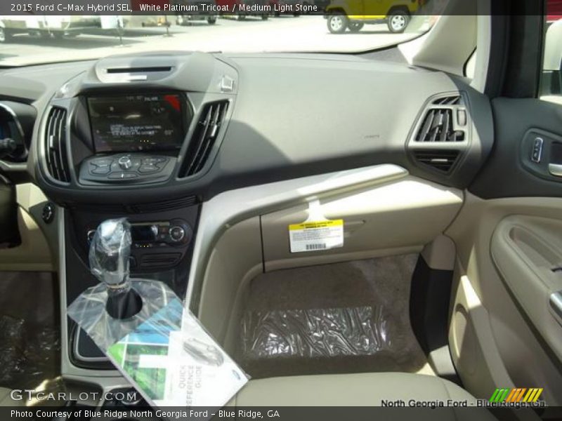 White Platinum Tricoat / Medium Light Stone 2015 Ford C-Max Hybrid SEL