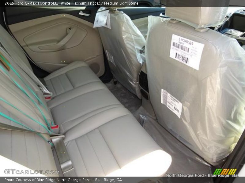 White Platinum Tricoat / Medium Light Stone 2015 Ford C-Max Hybrid SEL