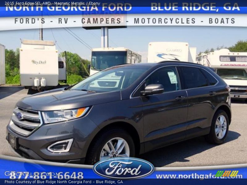 Magnetic Metallic / Ebony 2015 Ford Edge SEL AWD