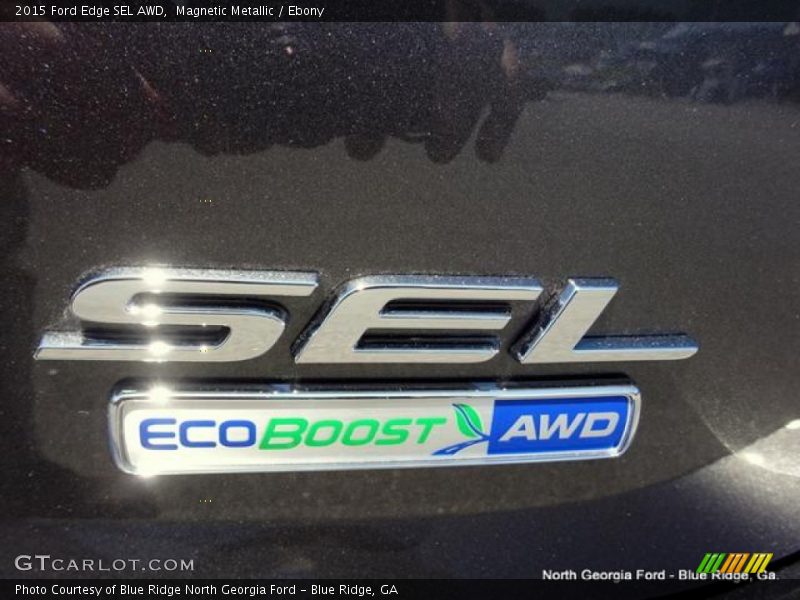Magnetic Metallic / Ebony 2015 Ford Edge SEL AWD