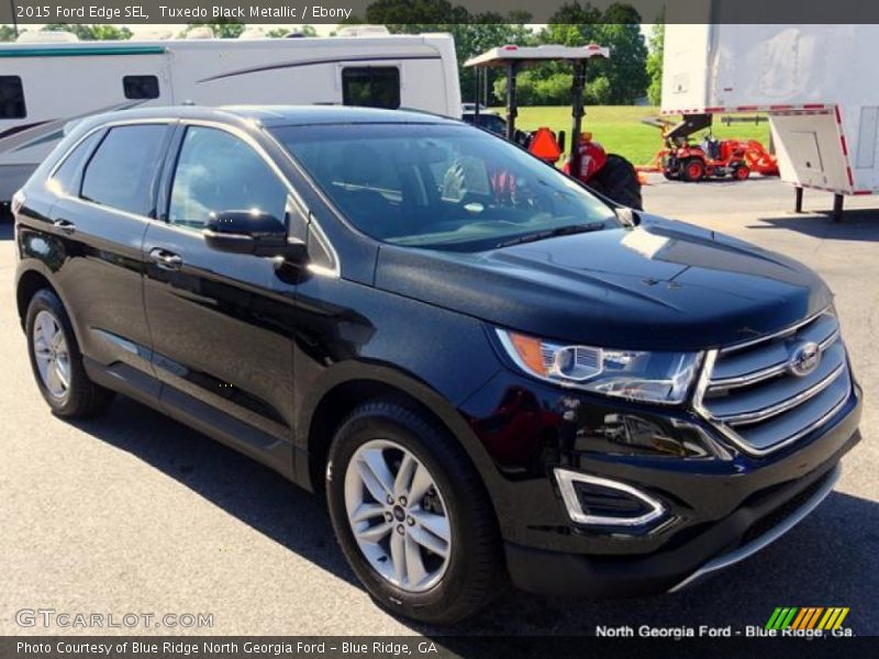 Tuxedo Black Metallic / Ebony 2015 Ford Edge SEL