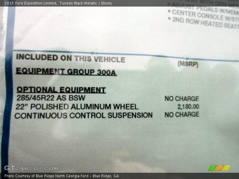 Tuxedo Black Metallic / Ebony 2015 Ford Expedition Limited