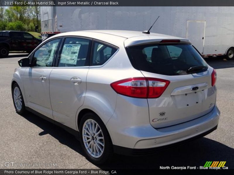 Ingot Silver Metallic / Charcoal Black 2015 Ford C-Max Hybrid SEL