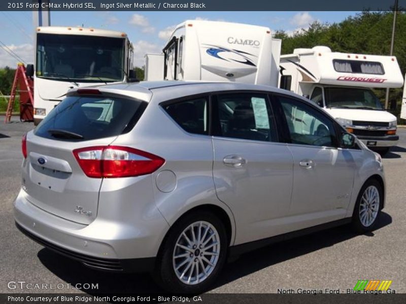 Ingot Silver Metallic / Charcoal Black 2015 Ford C-Max Hybrid SEL