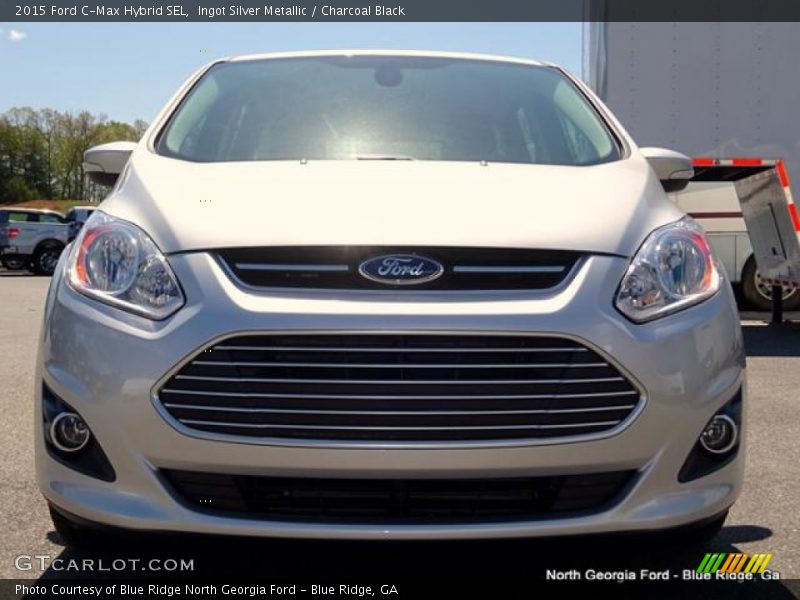 Ingot Silver Metallic / Charcoal Black 2015 Ford C-Max Hybrid SEL