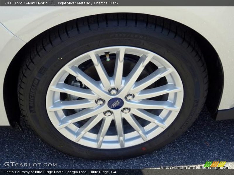 Ingot Silver Metallic / Charcoal Black 2015 Ford C-Max Hybrid SEL
