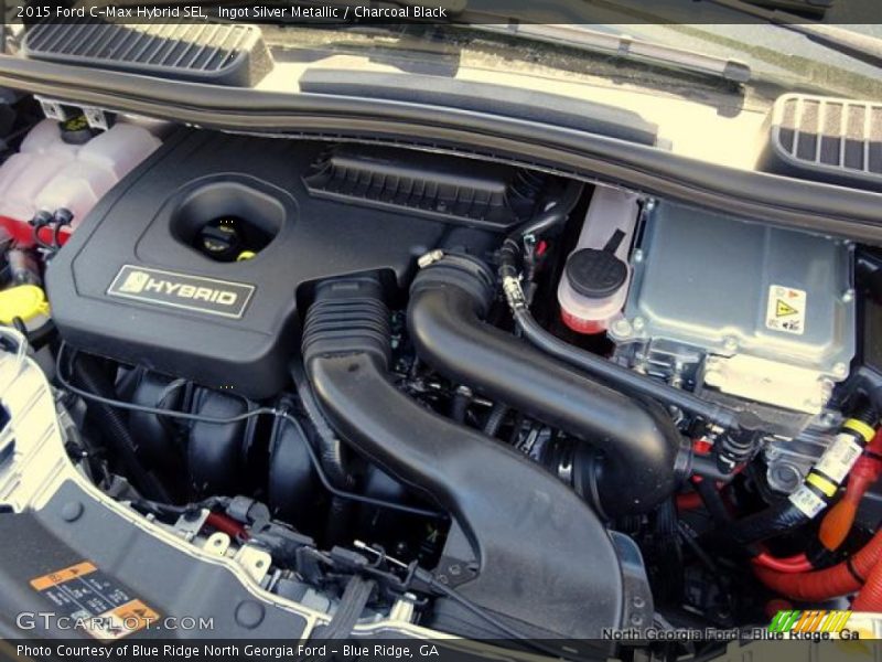 Ingot Silver Metallic / Charcoal Black 2015 Ford C-Max Hybrid SEL